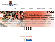 Tablet Screenshot of ecole-esai.com